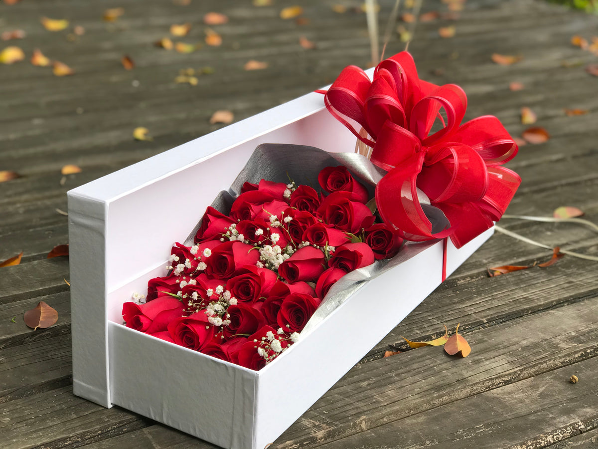 Caja de rosas